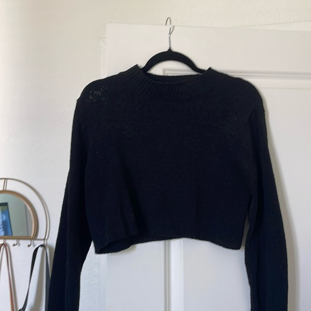 Target cropped black sweater